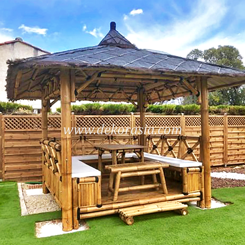 Bamboo Gazebo for Home Garden, Bamboo Gazebo Outdoor